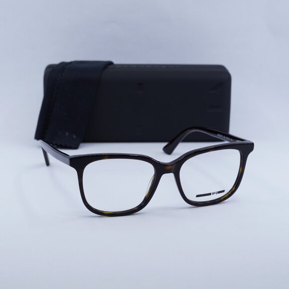 McQ by Alexander McQueen MQ0276O 002 Square Eyeglasses 52mm – Dark Havana - Picture 5 of 11